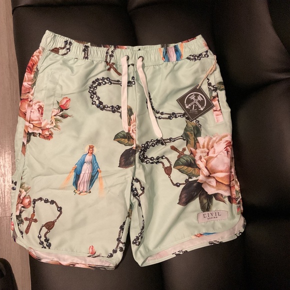 Civil Regime Drawstring Shorts Size Large - Picture 1 of 4